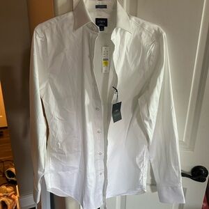 J crew Men's Crisp White Dress Shirt